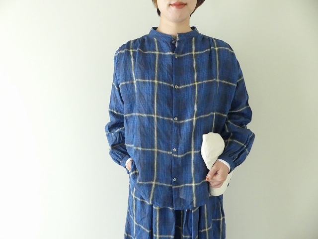 ichiAntiquite's(イチアンティークス) リネンチェックシャツの商品画像1