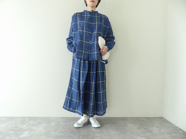 ichiAntiquite's(イチアンティークス) リネンチェックシャツの商品画像2