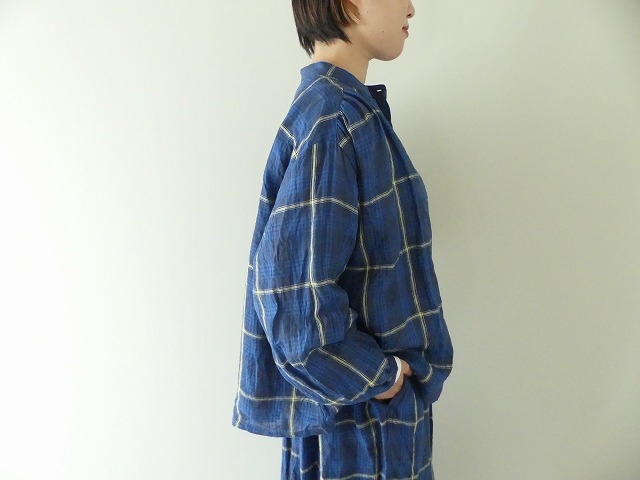 ichiAntiquite's(イチアンティークス) リネンチェックシャツの商品画像5
