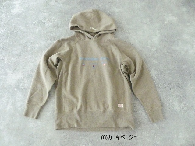 快晴堂(かいせいどう) 裏起毛　ロゴパーカー　特急エーデルワイス号に乗ってスキー休暇にチューリッヒへの商品画像12