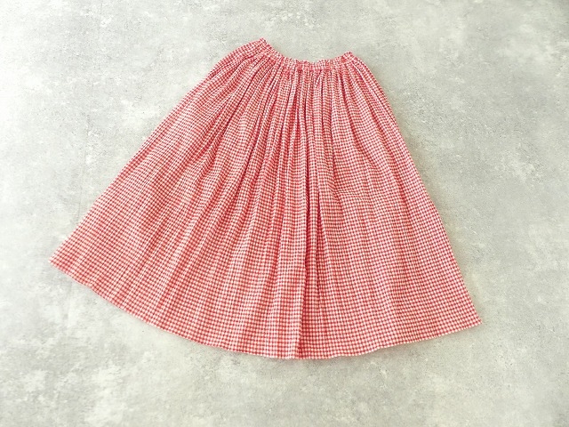 bulle de savon(ビュルデサボン) ちぢみginghamスカートの商品画像13
