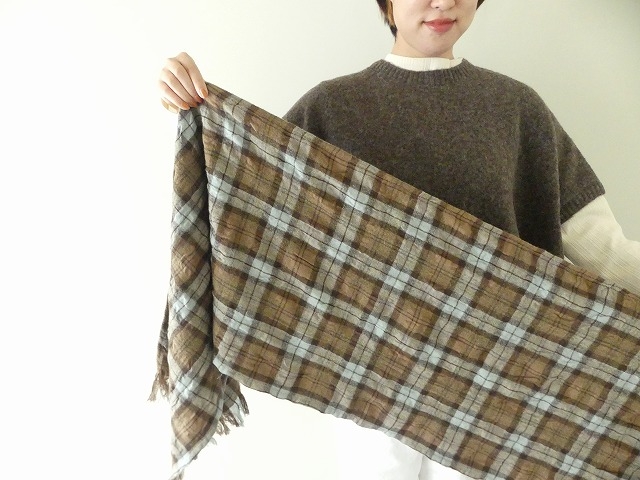 NATURAL LAUNDRY(ナチュラルランドリー) コットンウールチェックフリンジストールの商品画像6