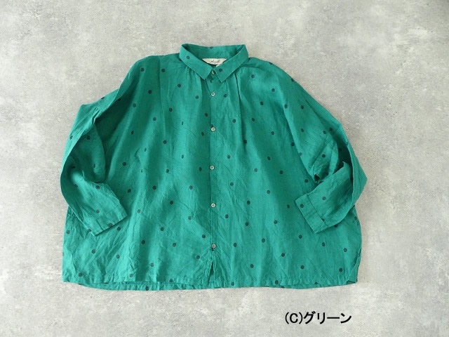 ichiAntiquite's(イチアンティークス) リネンドットシャツの商品画像13