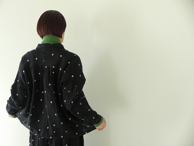 ichiAntiquite's(イチアンティークス) リネンドットシャツの商品画像6