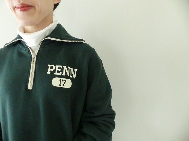 Blue Lake Market(ブルーレイクマーケット) 度詰裏毛ハーフジッププリントプルオーバー PENNの商品画像10