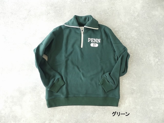 Blue Lake Market(ブルーレイクマーケット) 度詰裏毛ハーフジッププリントプルオーバー PENNの商品画像11