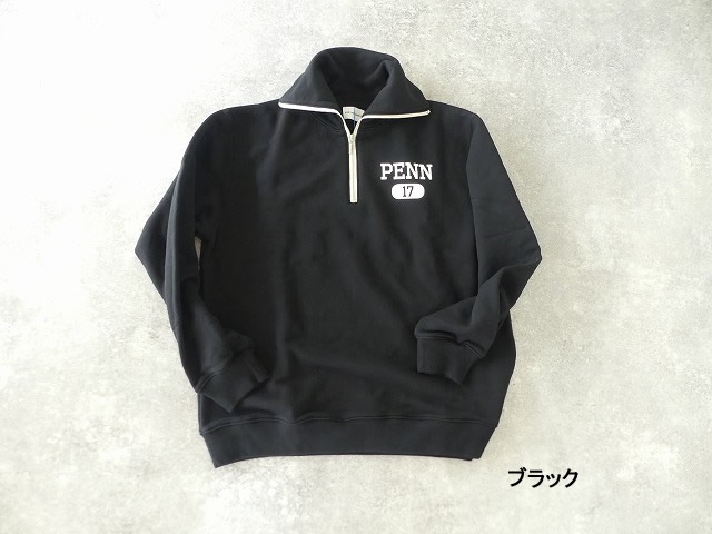 Blue Lake Market(ブルーレイクマーケット) 度詰裏毛ハーフジッププリントプルオーバー PENNの商品画像13