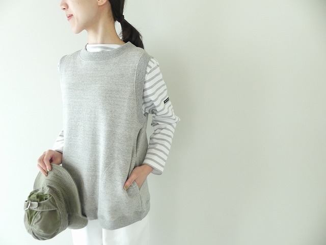Blue Lake Market(ブルーレイクマーケット) 2トビ裏毛バックハーフジップベストの商品画像1