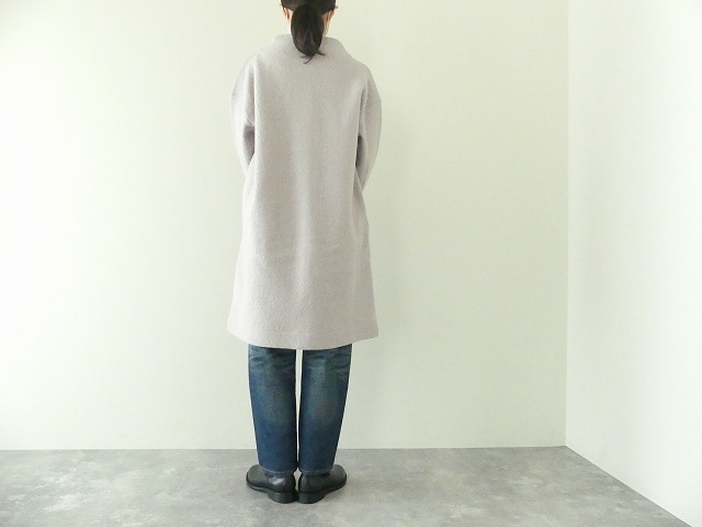 maomade(マオメイド) 圧縮ウールモックネックコートの商品画像2