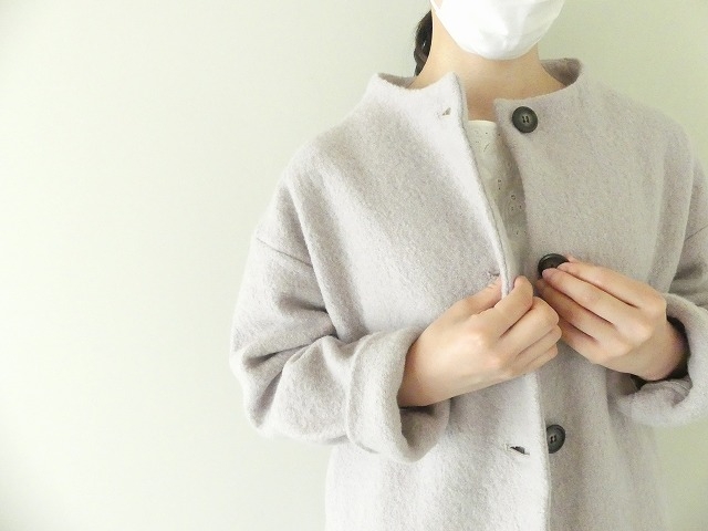 maomade(マオメイド) 圧縮ウールモックネックコートの商品画像6