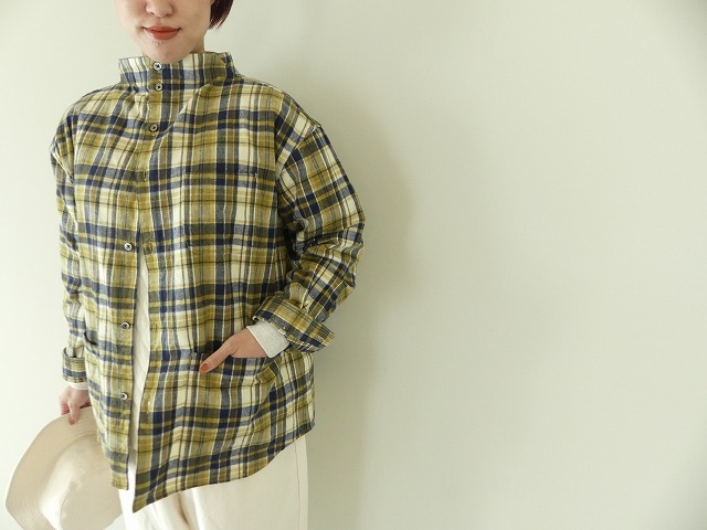nisica(ニシカ) ルーズフィットネルチェックガンジーシャツの商品画像9