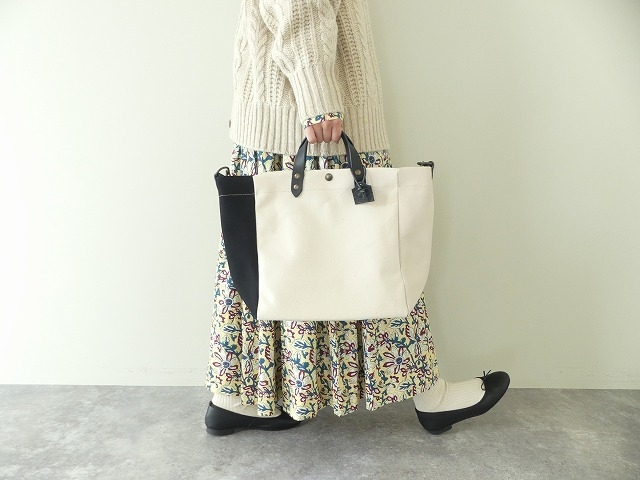 TAMPICO(タンピコ) SMALL MININ BEACH BAG cotton C-TRICOLOURの商品画像1