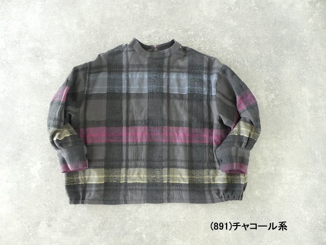 tumugu(ツムグ) コットンウールチェック2プルオーバーの商品画像13