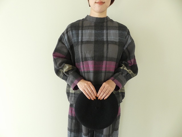 tumugu(ツムグ) コットンウールチェック2プルオーバーの商品画像2