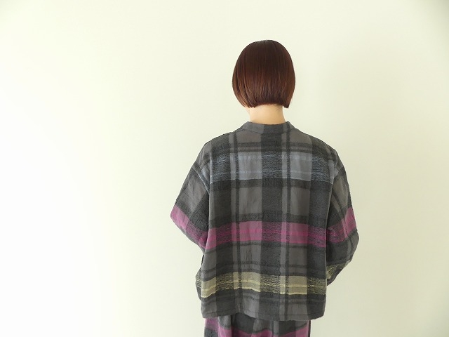 tumugu(ツムグ) コットンウールチェック2プルオーバーの商品画像8