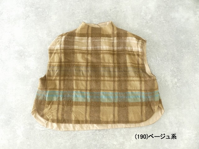 tumugu(ツムグ) コットンウールチェックベストの商品画像11