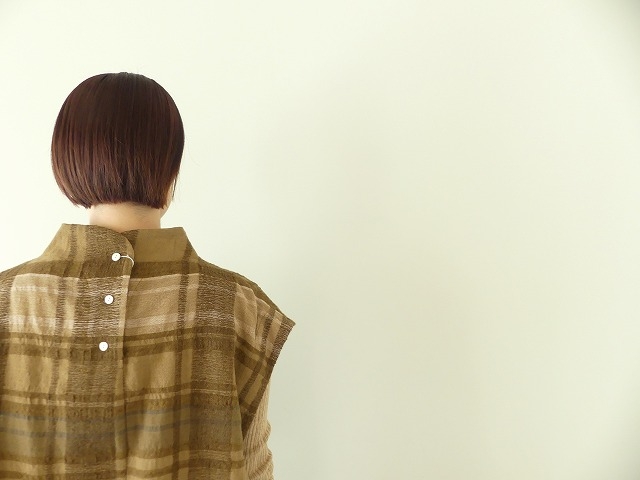 tumugu(ツムグ) コットンウールチェックベストの商品画像9