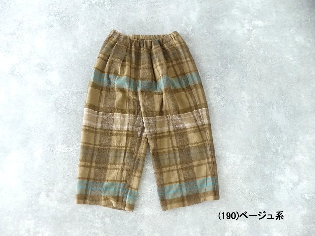 tumugu(ツムグ) コットンウールチェックパンツの商品画像12