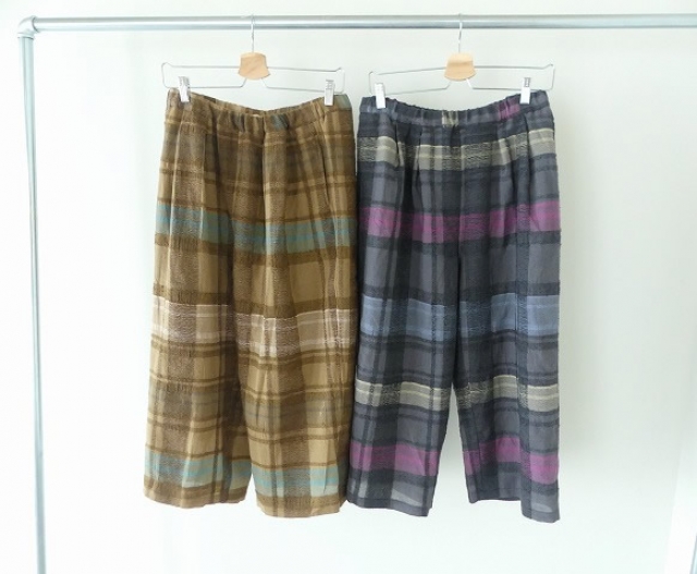 tumugu(ツムグ) コットンウールチェックパンツの商品画像3