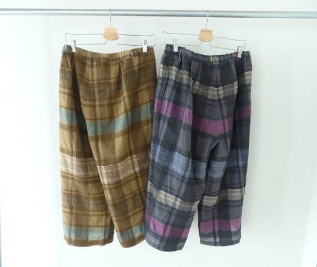 tumugu(ツムグ) コットンウールチェックパンツの商品画像9