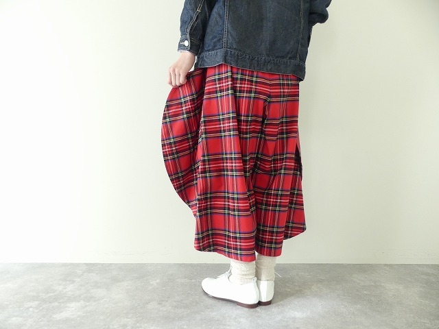 I am I in fact(アイアムアイ インファクト) CHECK full moon Pants　チェックフルムーンスカートパンツの商品画像5