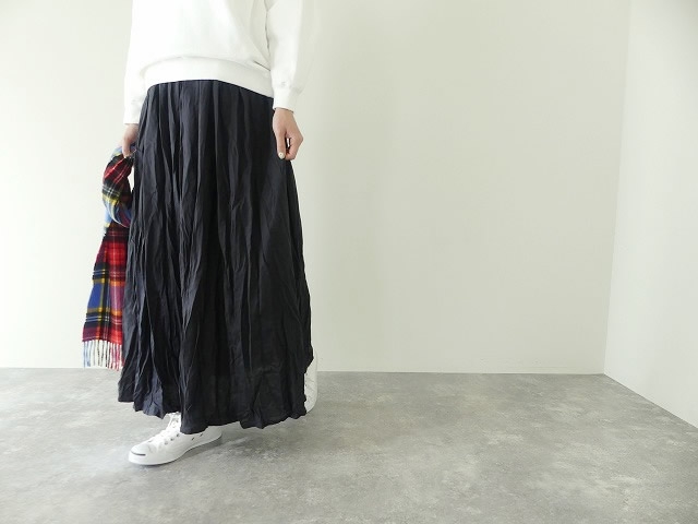 MidiUmi(ミディウミ) コットンリネンタックギャザースカートの商品画像1