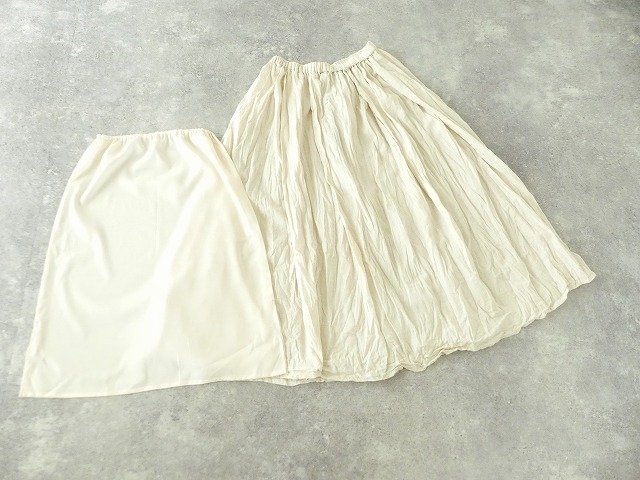 MidiUmi(ミディウミ) コットンリネンタックギャザースカートの商品画像11