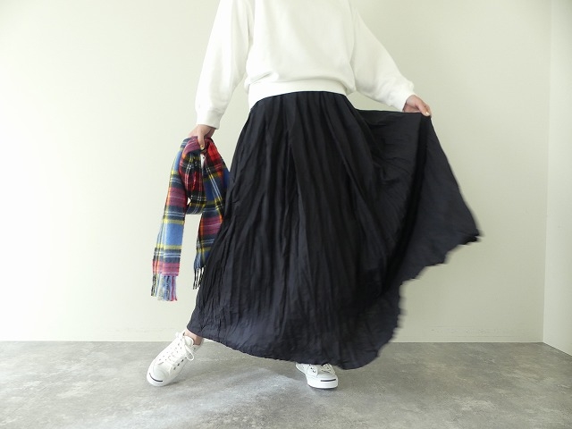 MidiUmi(ミディウミ) コットンリネンタックギャザースカートの商品画像7