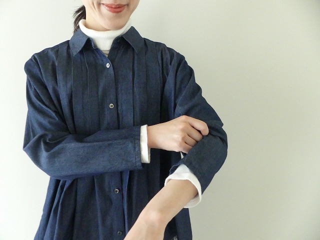 MidiUmi(ミディウミ) デニムタックワイドシャツの商品画像7