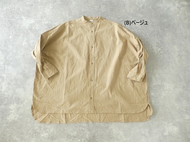 ichi(イチ) ワッシャーバンドカラーオーバーシャツの商品画像13
