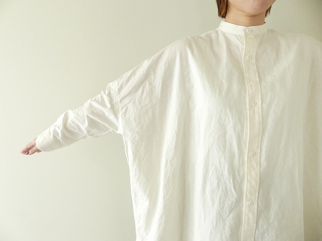 ichi(イチ) ワッシャーバンドカラーオーバーシャツの商品画像4