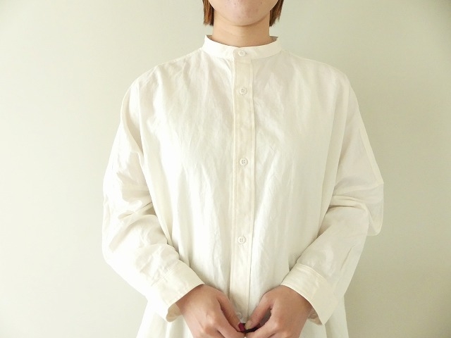 ichi(イチ) ワッシャーバンドカラーオーバーシャツの商品画像5