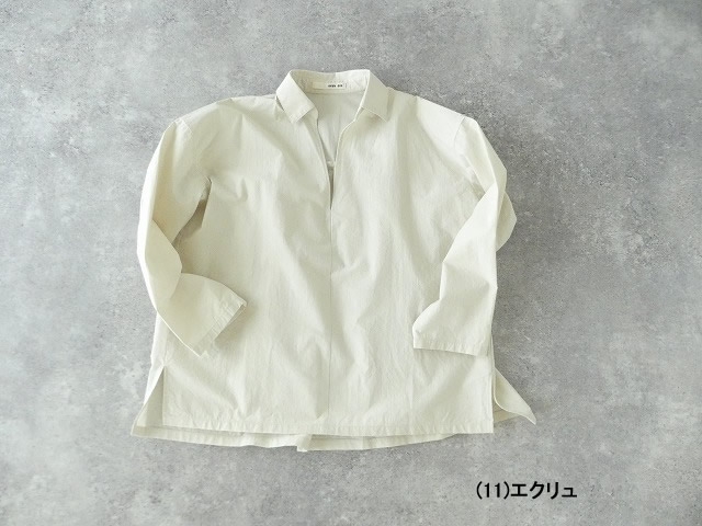 evam eva(エヴァムエヴァ) cotton skipper shirtsの商品画像13