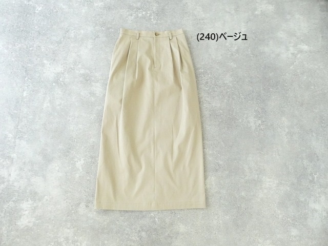 ma couleur(マ クルール) オーガニックコットンストレッチベルト付きタックタイトスカートの商品画像12