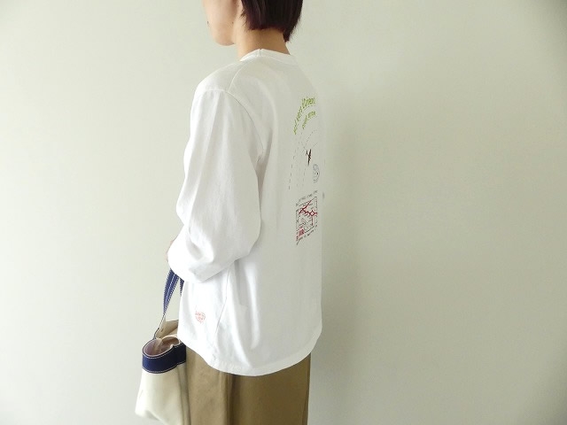 快晴堂(かいせいどう) ロゴT「旅への便り」長袖UNI-Tシャツ COMFORT FIT D柄「オリエントへの飛行」の商品画像4