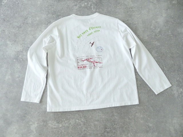 快晴堂(かいせいどう) ロゴT「旅への便り」長袖UNI-Tシャツ COMFORT FIT D柄「オリエントへの飛行」の商品画像9