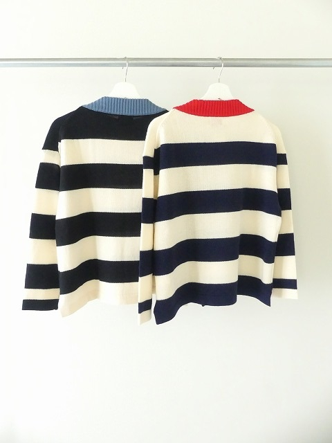 maomade(マオメイド) ウールミドルゲージ配色ワイドしましまプルオーバーの商品画像12