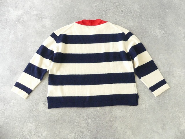 maomade(マオメイド) ウールミドルゲージ配色ワイドしましまプルオーバーの商品画像13