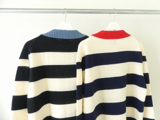 maomade(マオメイド) ウールミドルゲージ配色ワイドしましまプルオーバーの商品画像23