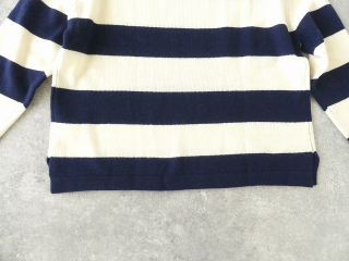 maomade(マオメイド) ウールミドルゲージ配色ワイドしましまプルオーバーの商品画像32