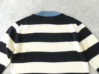 maomade(マオメイド) ウールミドルゲージ配色ワイドしましまプルオーバーの商品画像38