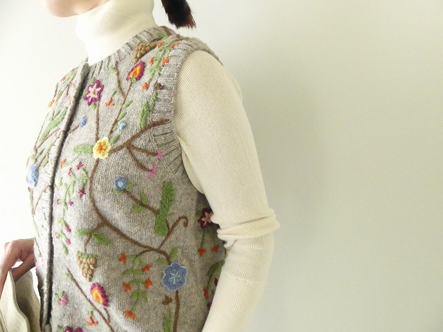 PK PERU KNIT 花のベストの商品画像4