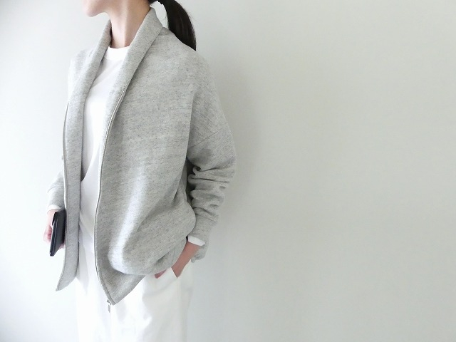 TANG(タング) パイル裏毛スーピマコットンジップカーディガンの商品画像10