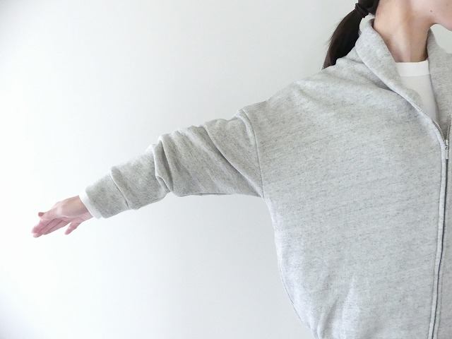 TANG(タング) パイル裏毛スーピマコットンジップカーディガンの商品画像5