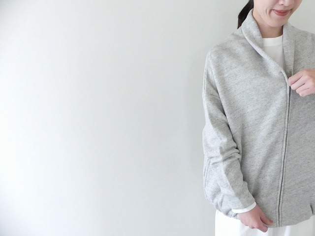 TANG(タング) パイル裏毛スーピマコットンジップカーディガンの商品画像6