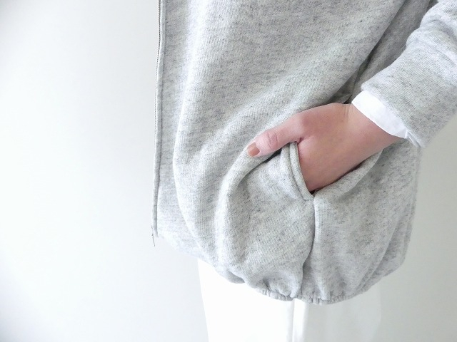 TANG(タング) パイル裏毛スーピマコットンジップカーディガンの商品画像7