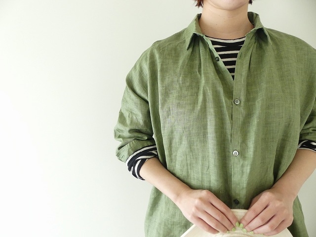 ichiAntiquite's(イチアンティークス) ピグメントカラーリネンシャツの商品画像3