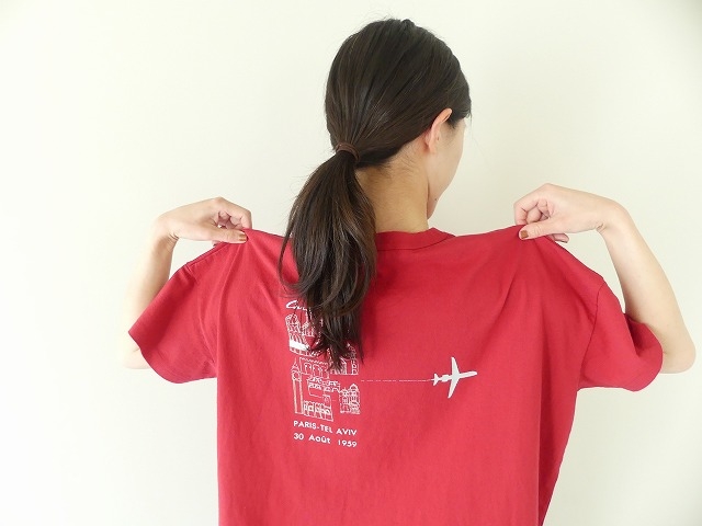 快晴堂(かいせいどう) 「旅への便り」　半袖Girl's-Tシャツ WIDE FIT サイズ A柄「軽快なカラベルに乗って」の商品画像1