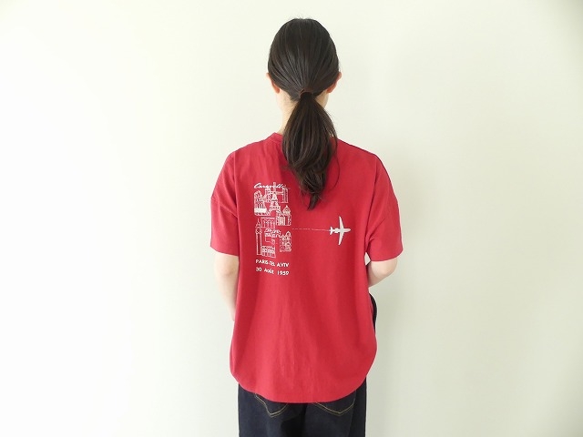快晴堂(かいせいどう) 「旅への便り」　半袖Girl's-Tシャツ WIDE FIT サイズ A柄「軽快なカラベルに乗って」の商品画像6