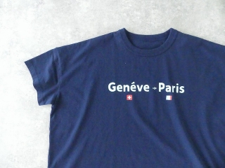 快晴堂(かいせいどう) 「旅への便り」　半袖Girl's-Tシャツ WIDE FITサイズ　B柄「ジュネーブ=パリ間の航空郵便」の商品画像23